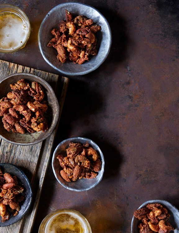 Marmite glazed nuts & seeds