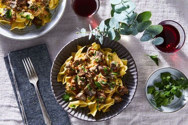Marriage is all about compromise beef Stroganoff