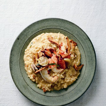 Marron, chestnut and pine mushroom risotto