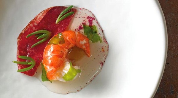 Marron, cured beef, wild sea flora