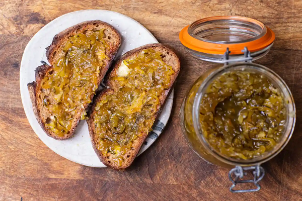 Marrow, honey and ginger jam