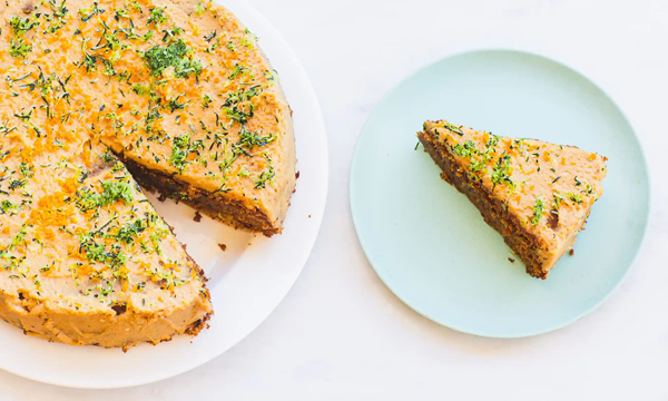Marrow, orange and olive oil cake