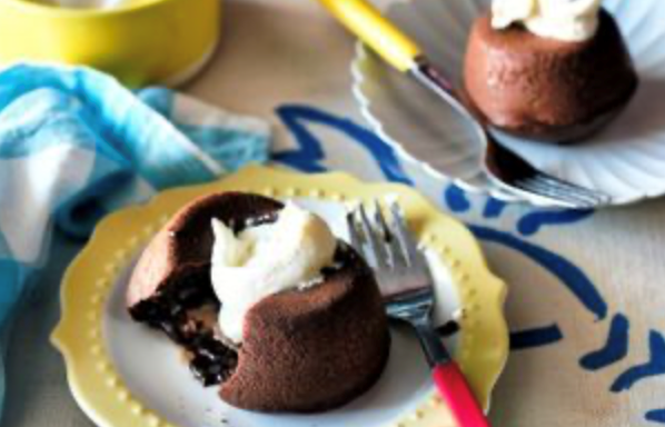 Mars bar chocolate lava cakes [Grace Chen]