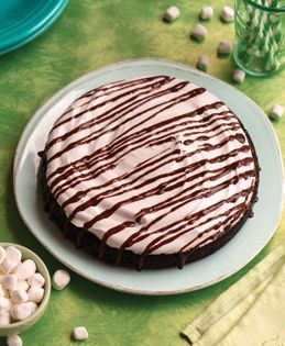 Marshmallow mud cake