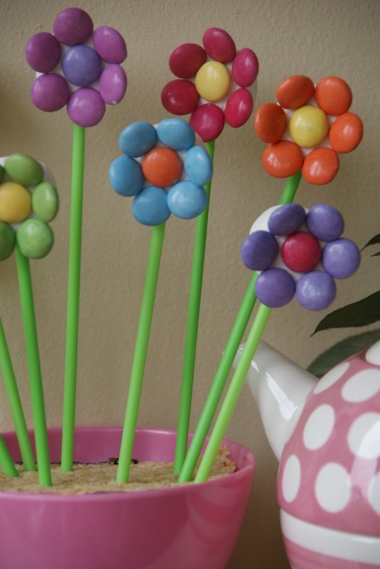 Marshmallow sweetie flowers