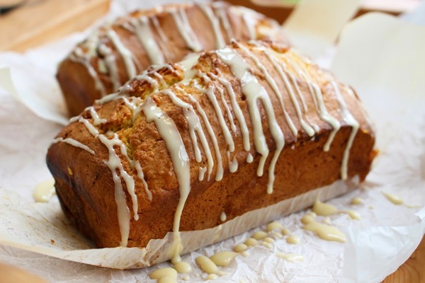 Martell and orange cake with a Cognac syrup and glaze