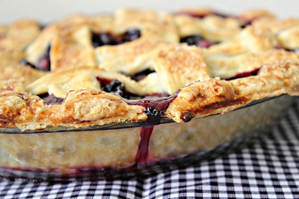 Martha Stewart's lattice-top blueberry pie