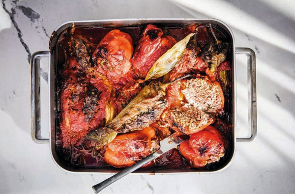 Martini family stuffed capsicums