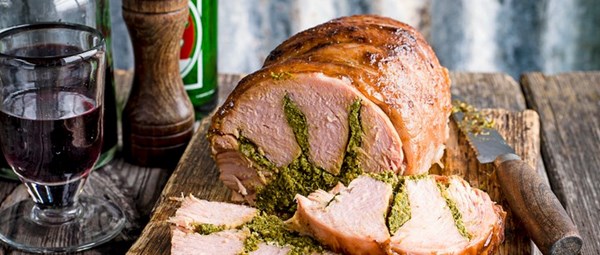 Maryland stuffed ham