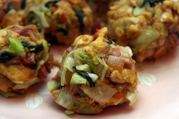Maryland stuffed ham stuffing balls