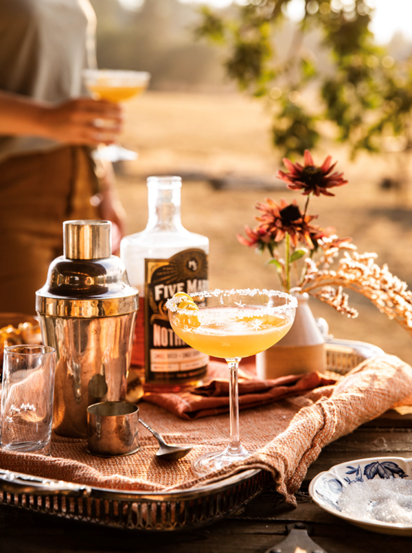 Mary's lemon-bourbon sidecars