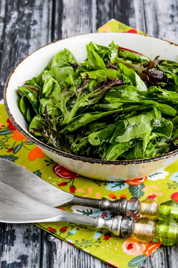 Mary's perfect salad dressing for spring salad mix