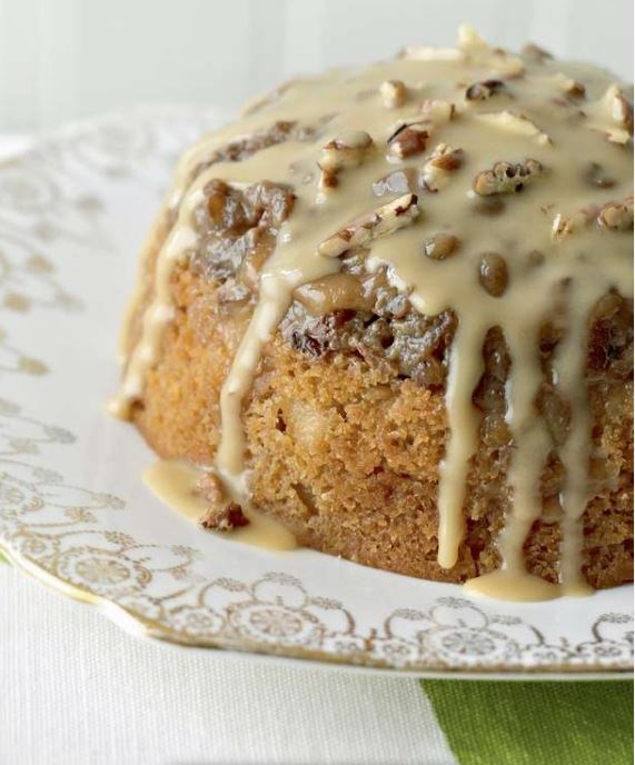 Mary's toffee apple & pecan pudding