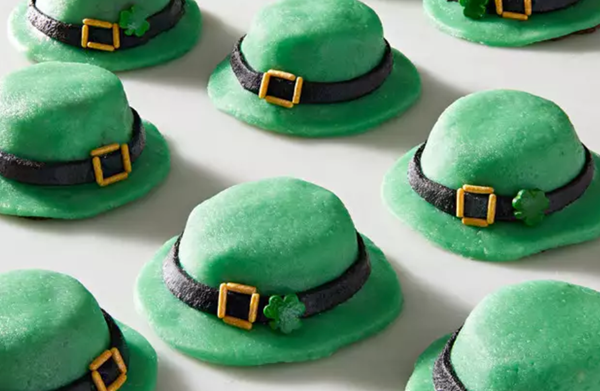 Marzipan leprechaun hats