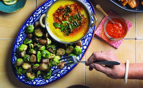 Masala Brussels sprouts