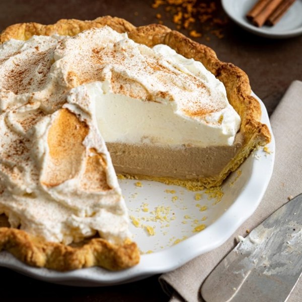 Masala chai cream pie