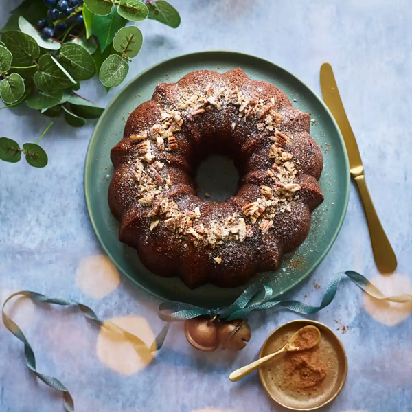 Masala chai pecan bundt