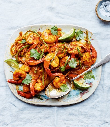 Masala Malabar prawns