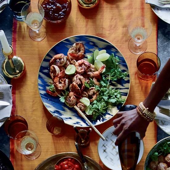 Masala prawns