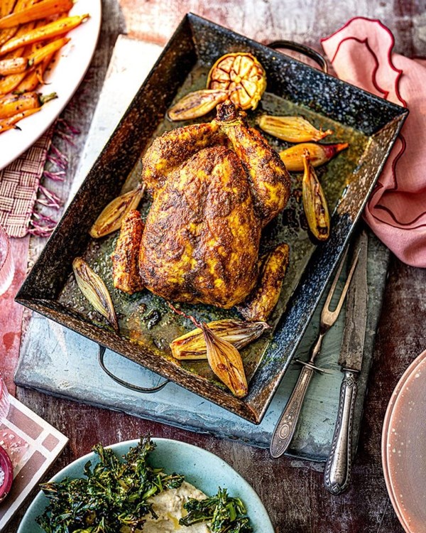 Masala roast chicken