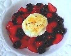 Mascarpone brûlée with fresh berries