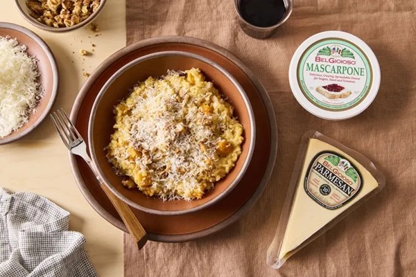 Mascarpone butternut squash risotto