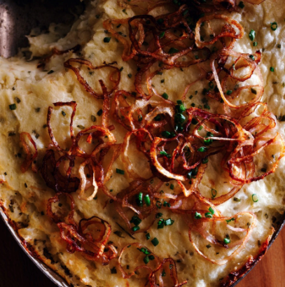 Mashed celeriac & potato casserole