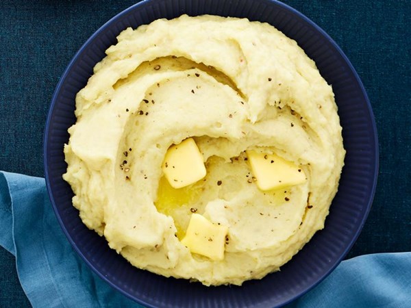 Mashed Japanese sweet potatoes with miso