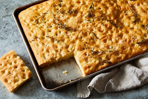 Mashed potato focaccia bread