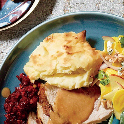 Mashed potato soufflé