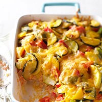 Mashed potato veggie strata