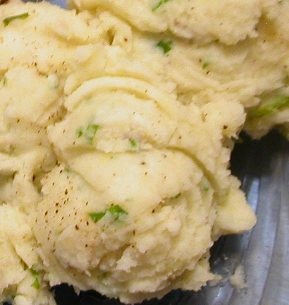 Mashed potatoes and parsnips