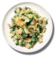 Mashed potatoes with greens