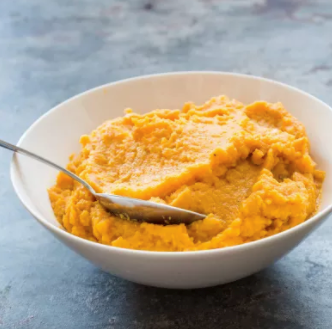 Mashed sweet potatoes