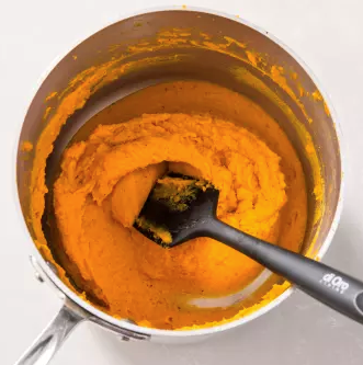 Mashed sweet potatoes