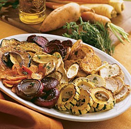 Master recipe for quick-roasted vegetables