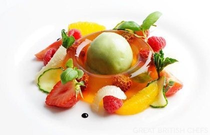 Masterclass - Pimm’s jelly with cucumber sorbet