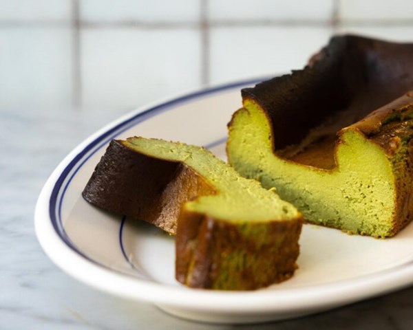 Matcha Basque cheesecake