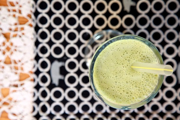 Matcha green tea malted milkshake