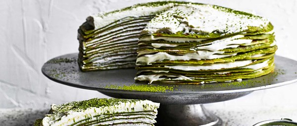 Matcha mille crêpe cake