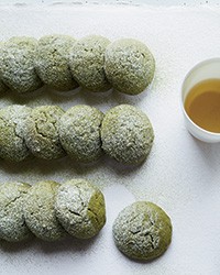 Matcha tea cake cookies