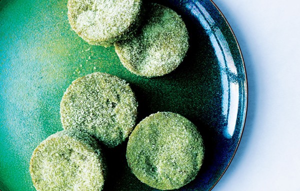 Matcha-white chocolate sugar cookies