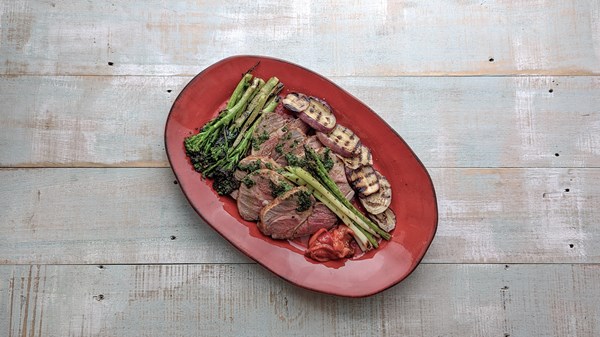 Matt Moran’s roast leg of lamb with rough mint sauce