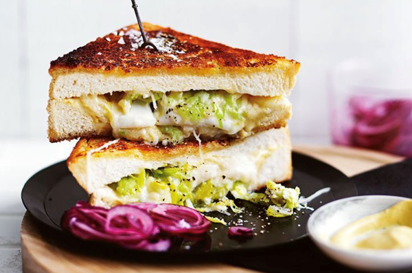 Matt Preston's toasted cheese sandwich with 'quickled' onions