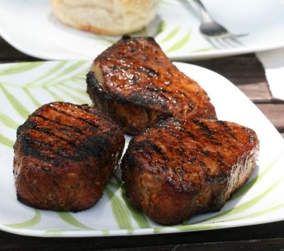 Matt's BBQ pork chop sandwiches