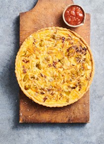 Matty McLean's leek, Gruyère and pancetta tart