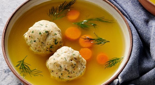 Matzah ball soup [Brad Mahlof]