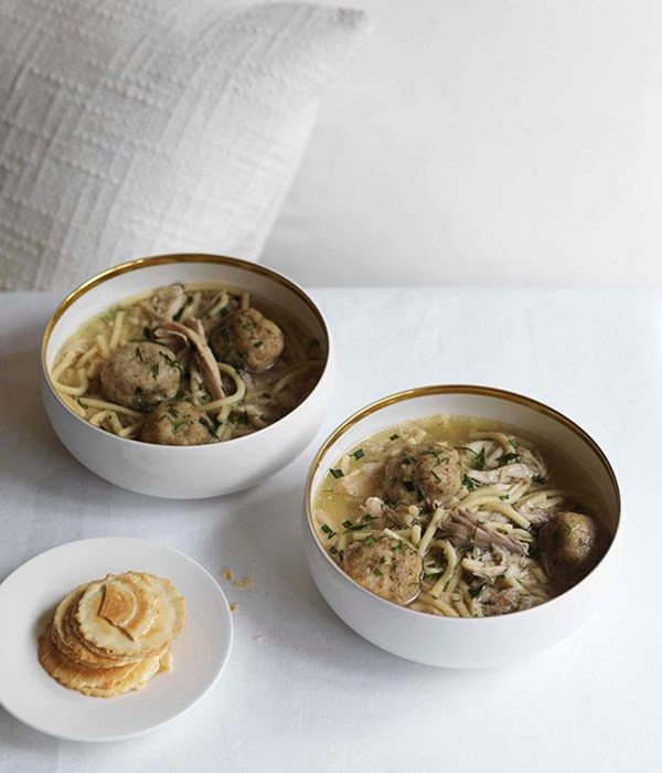 Matzo ball soup