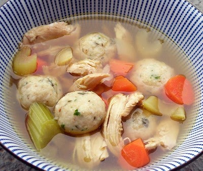 Matzo ball soup