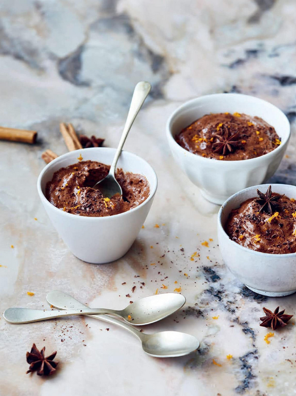 Mayan chocolate avocado mousse